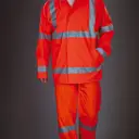 Atmungsaktive Regenjacke Hi-Vis Soft Flex - Bild 9