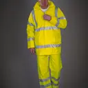 Breathable Hi-Vis Soft Flex Rain Pants - Image 6