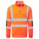 Knitted High Visibility Sweatshirt with Zip - Image 1