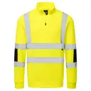 Knitted High Visibility Sweatshirt with Zip - Image 2