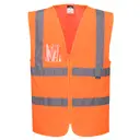 High Visibility Zip Vest with Belt and Straps - Image 1