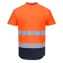 Twee-kleurige Mesh T-shirt - Afbeelding 1