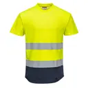 Twee-kleurige Mesh T-shirt - Afbeelding 2