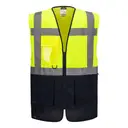 ES1 Essential Executive Vest with Contrasting High Visibility - Image 2