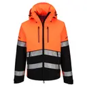 Wasserdichte atmungsaktive HV EV4 (3L) Jacke mit Kapuze - Bild 1