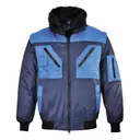 Blouson pilote bicolore - Image 2