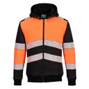 Winter hoodie met rits PW3 Class 1 - Afbeelding 1