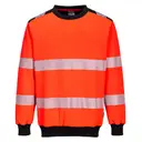 Ronde hals PW3 hoge zichtbaarheid sweatshirt - Afbeelding 2