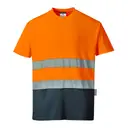 Bicolor Cotton T-Shirt - Image 1