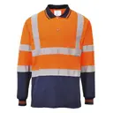 Bicolor Long Sleeve Polo - Image 1