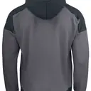 Two-material sweatshirt with contrasting hood - Image 2