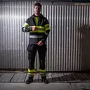 6122 Sweatshirt Full Zip Kapuze EN ISO 20471 Klasse 1 - Bild 11