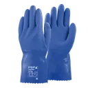 40-400 Chemische PVC Blaue Arbeitshandschuhe - Bild 4
