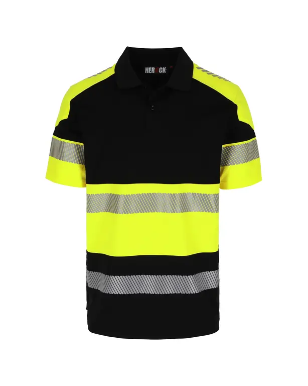 VEGA HIGH VIZ POLO MANCHES COURTES