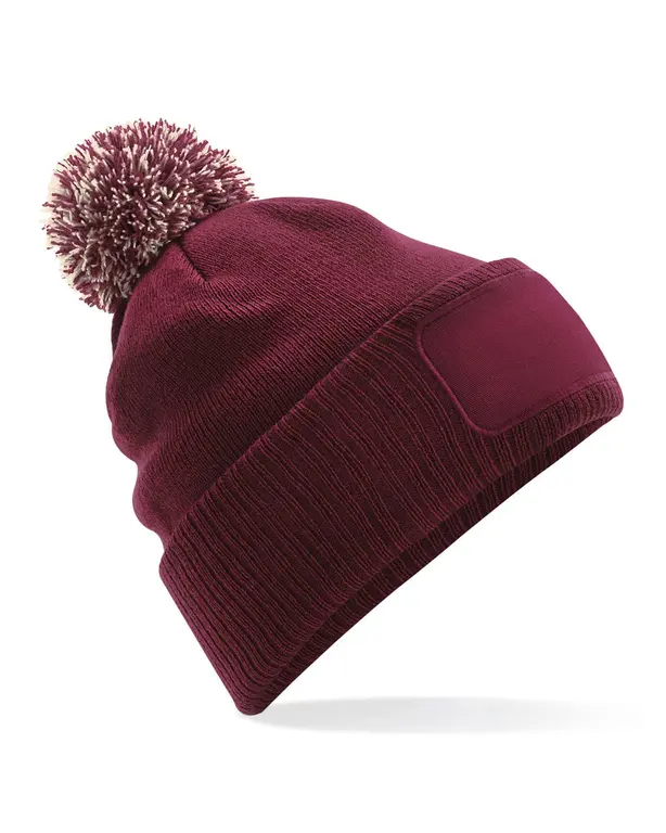 Snowstar® Pom Pom Beanie with Patch