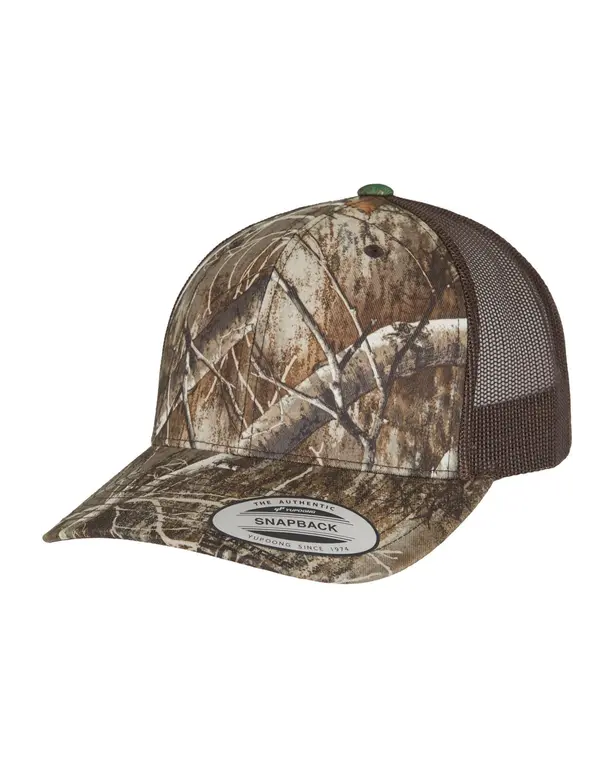 Retro Trucker Cap Camouflage Baum