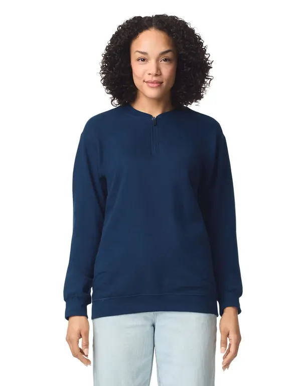 Sweatshirt van fleece 1/4 zip