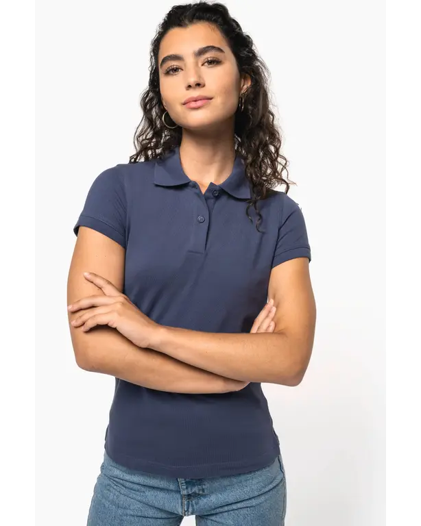 Piqué Polo mit kurzen Ärmeln