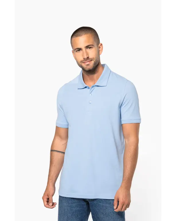 Piqué Polo mit kurzen Ärmeln