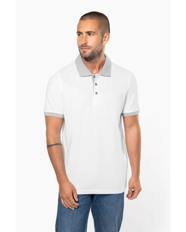 Bicolor Piqué Polo