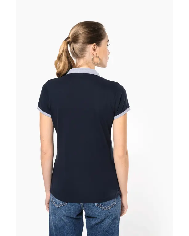 Bicolor Piqué Polo