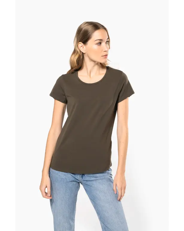 T-shirt met ronde hals en korte mouwen
