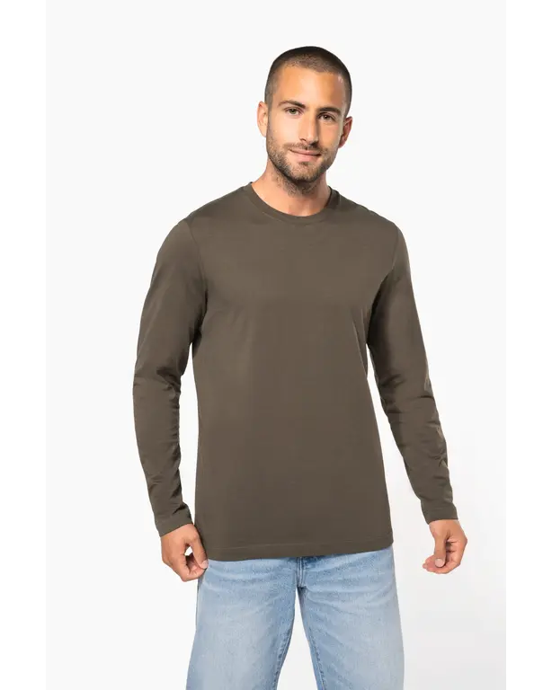 Langarm T-Shirt mit Rundhalsausschnitt