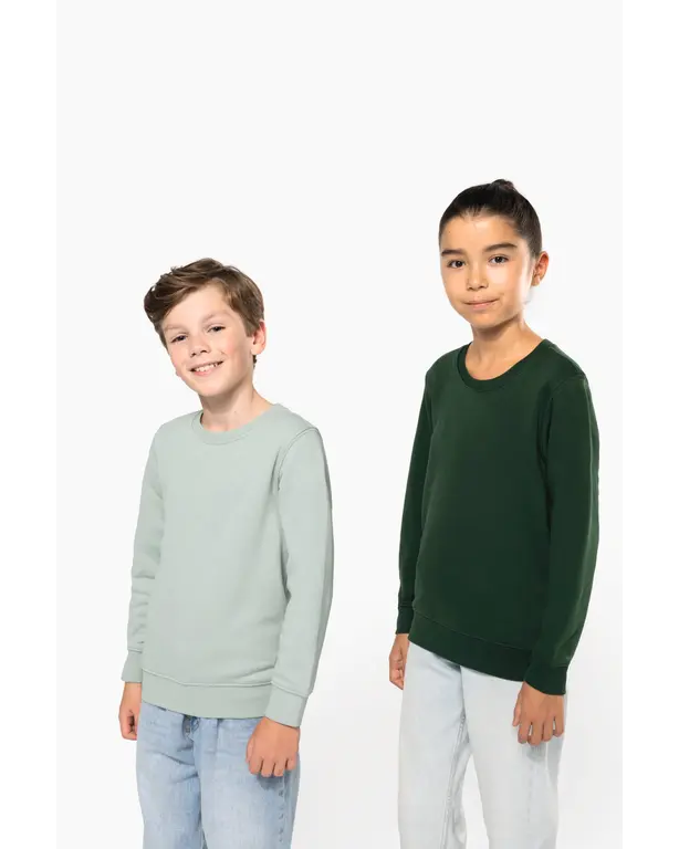 Ökologisches Sweatshirt mit Rundhalsausschnitt