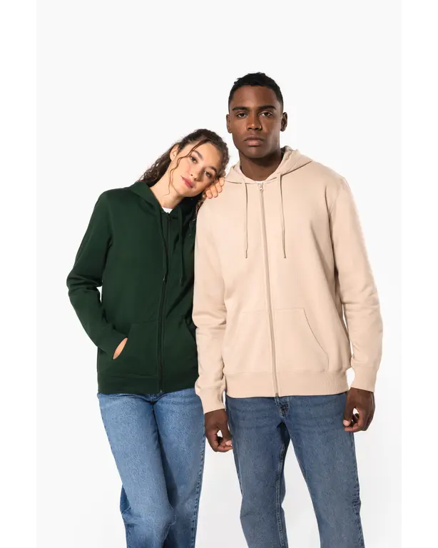 Recycelter Hoodie mit Reißverschluss
