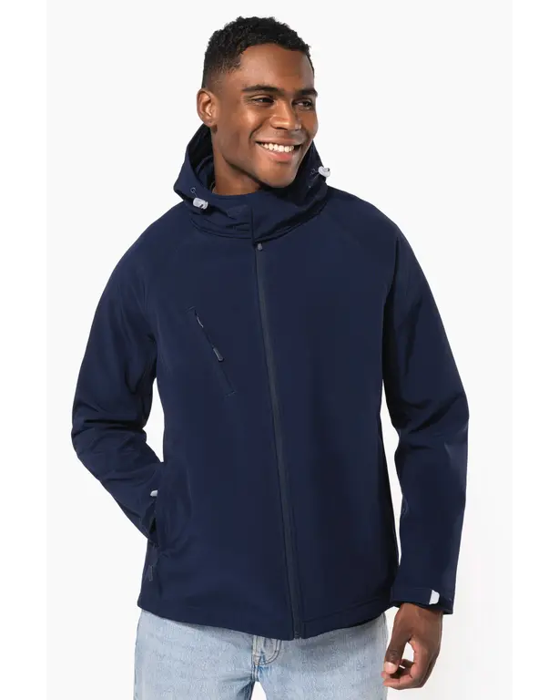 Softshell jack met afneembare capuchon