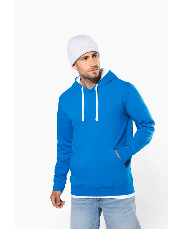 Sweatshirt met contrasterende capuchon