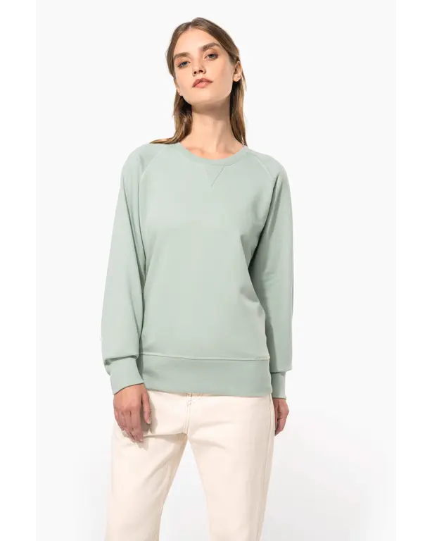Bio-Sweatshirt mit Rundhalsausschnitt und Raglanärmeln