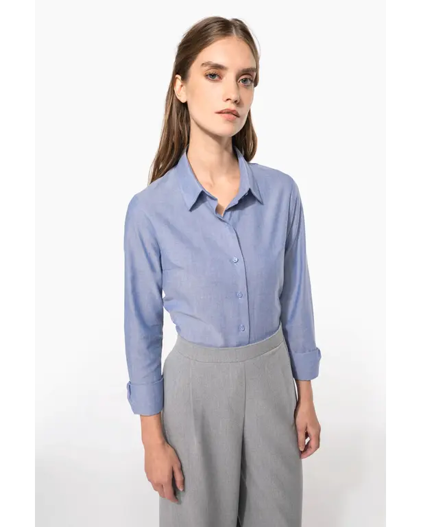 Oxford-Hemd mit langen Ärmeln