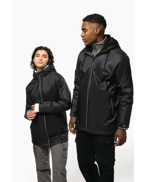 Capuchonjack met microfleece voering
