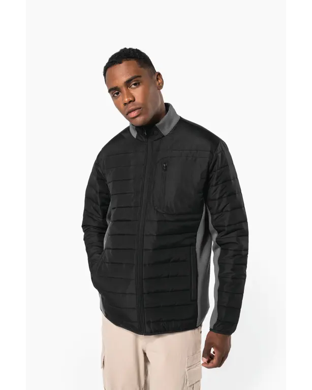 Zweimaterial-Jacke