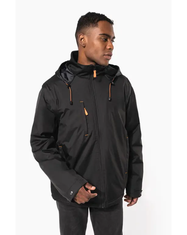 Jacket with removable sleeves