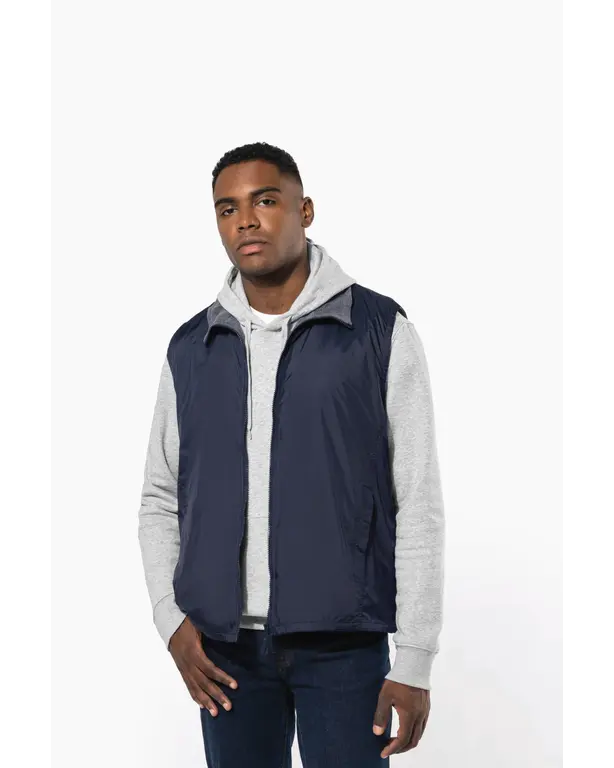 Bodywarmer met fleecevoering