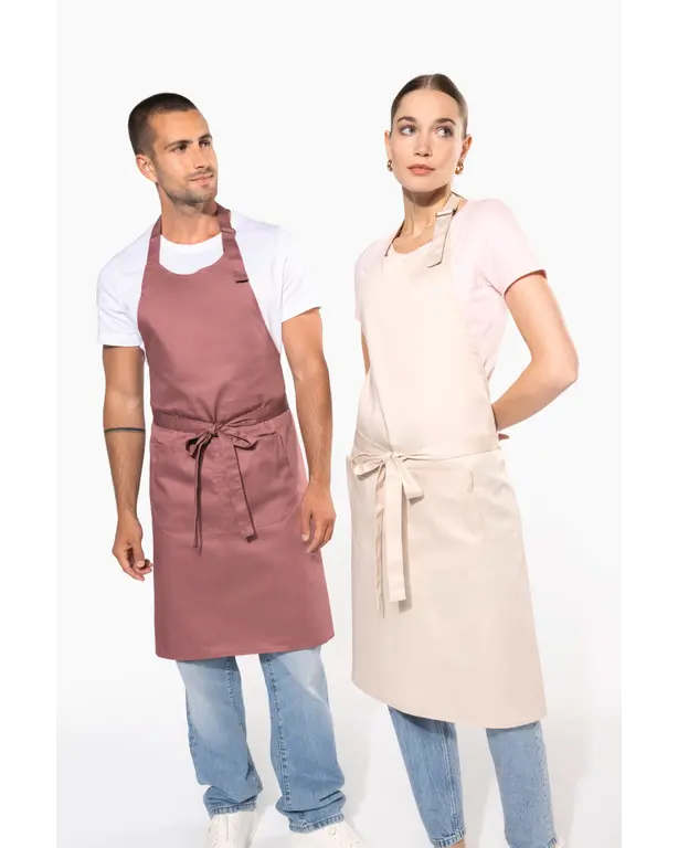 Polycotton-Schürze mit Tasche