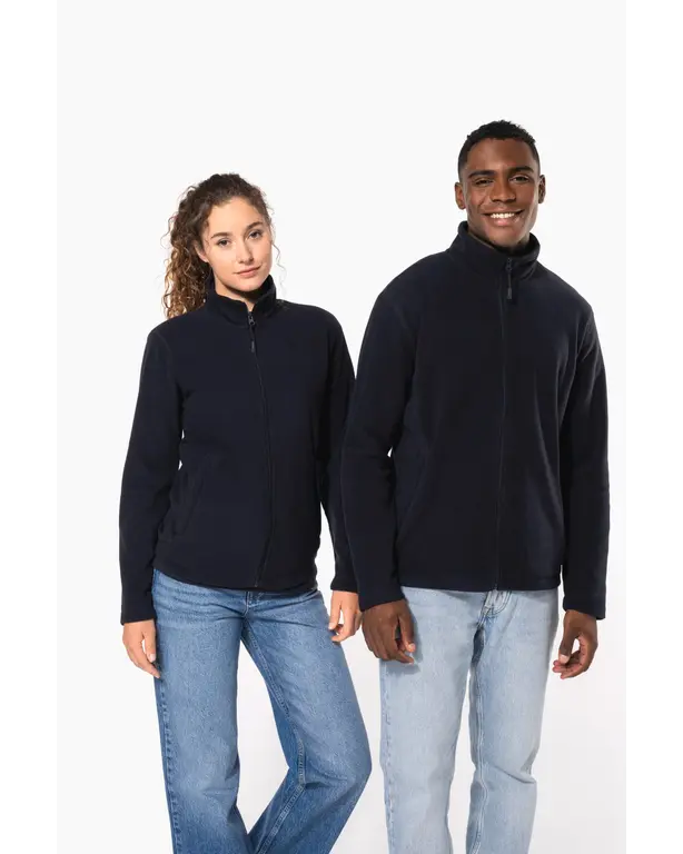 Zipped microfleece jacket