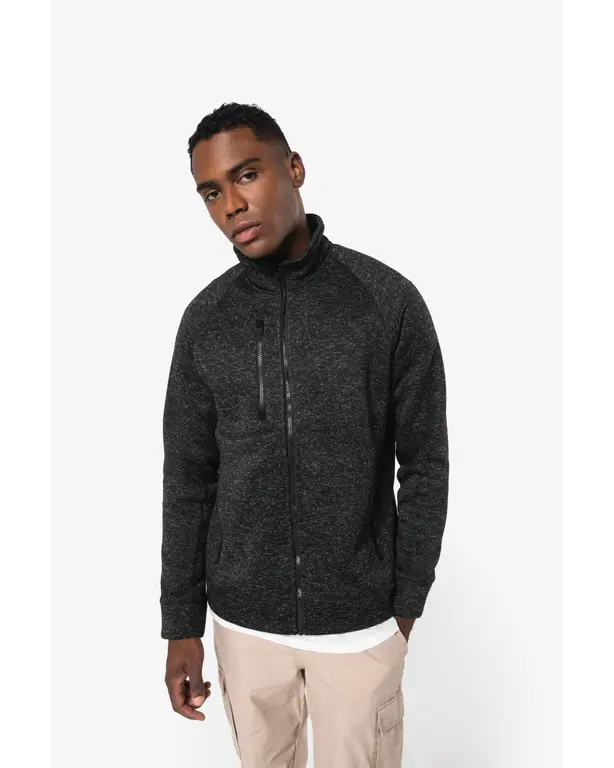 Gestreiftes Zip-Jacke