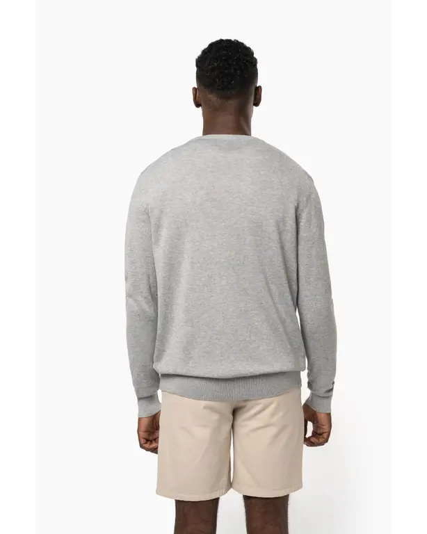 V-Ausschnitt Pullover aus recyceltem Material