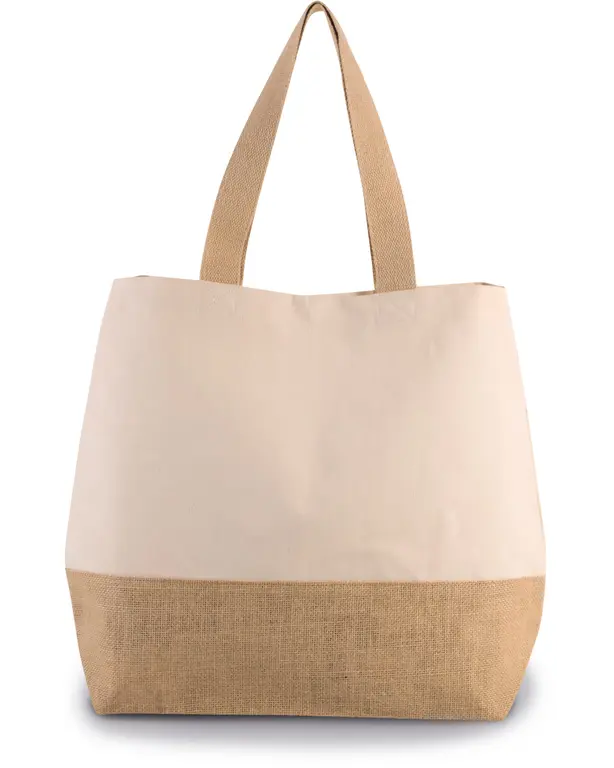 Shopper van katoen en jute