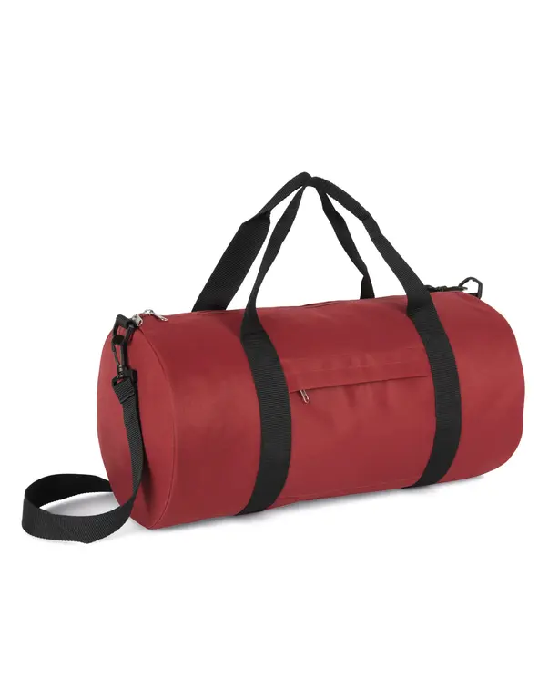 Recycled tubular bag with front pocket