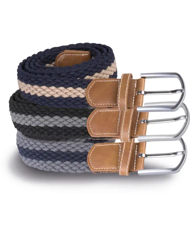 Elastische gevlochten riem