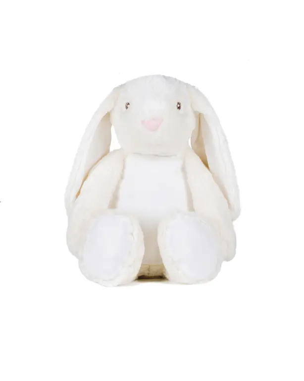 Reißverschluss-Kuscheltier Hase