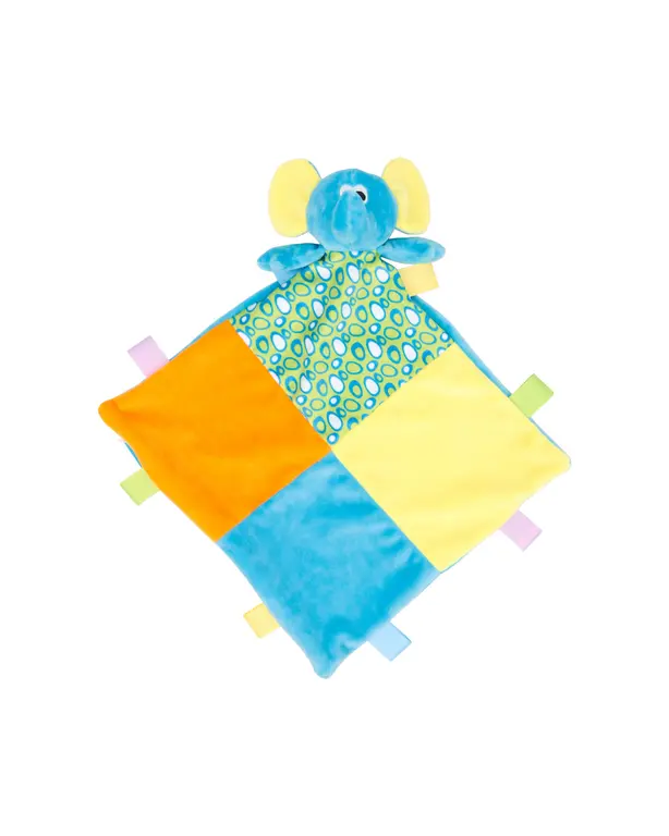 Multicolor Flat Elephant Plush