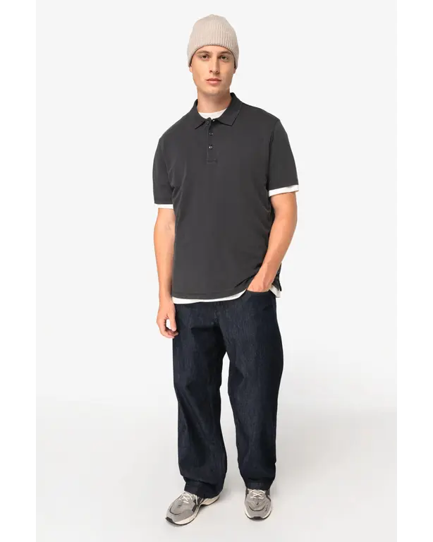Ecoresponsables gewaschener Jersey-Polo