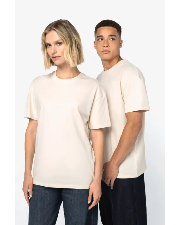 T-shirt met afhangende schouders