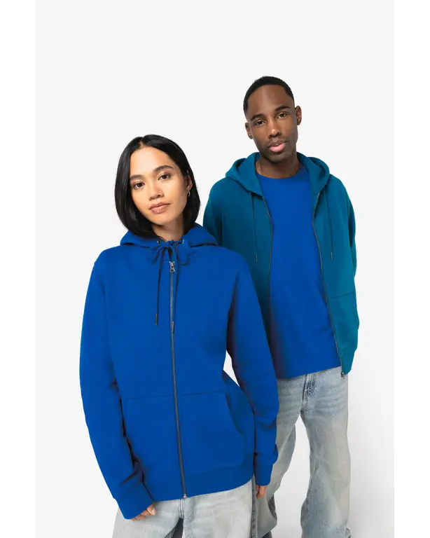 Eco-friendly zip-up hoodie