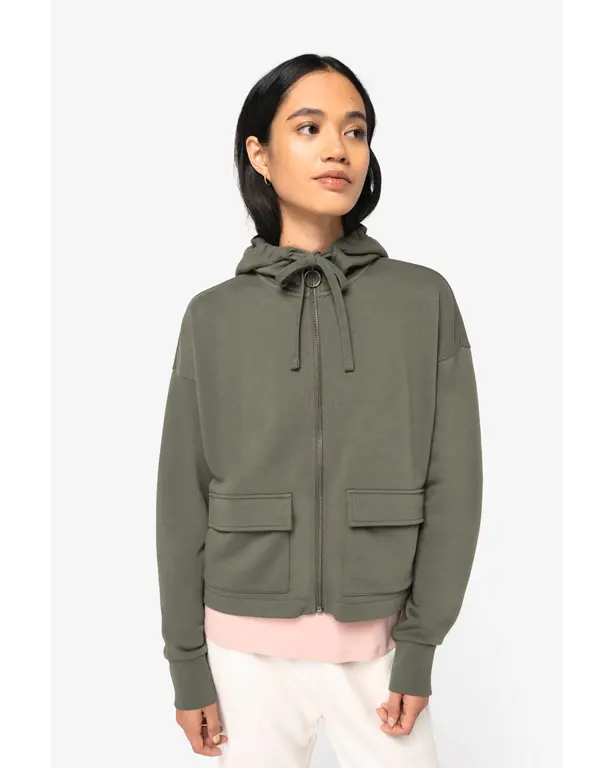 Ecoresponsabler Hoodie mit Reißverschluss French Terry